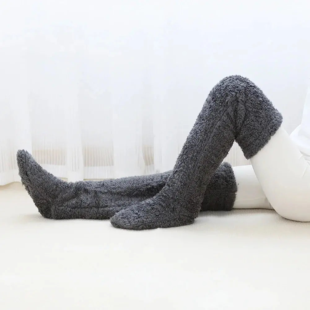 Fuzzy Leg Warmer Stocking - Planet4Shopping
