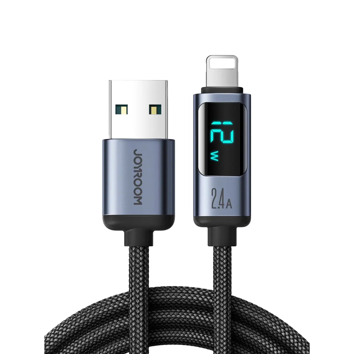 Braided USB Data Cable with Display - Planet4Shopping