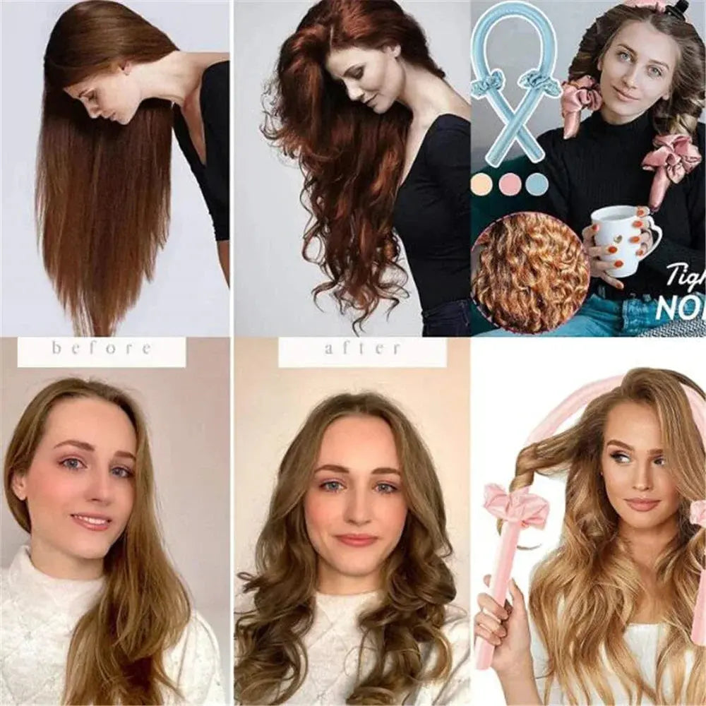 Heatless Curling Rod Headband - Planet4Shopping