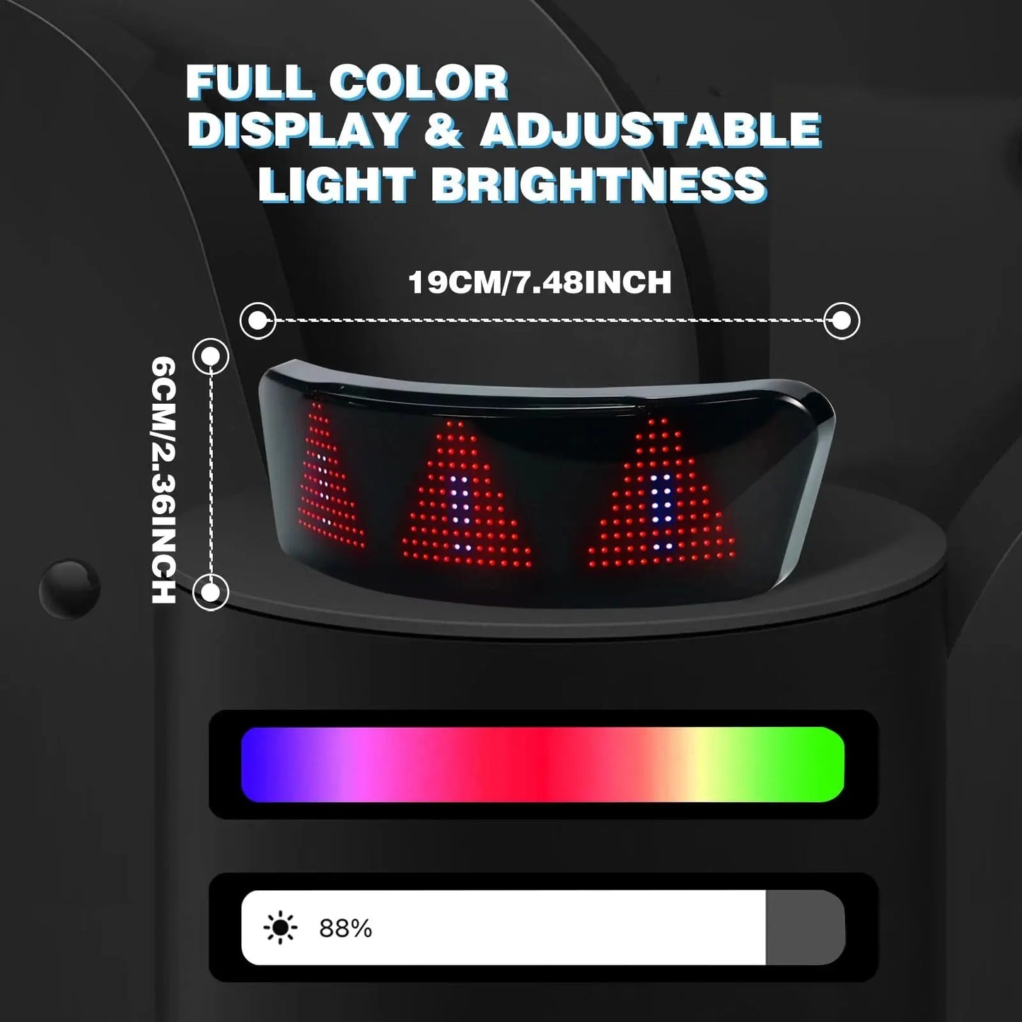 Motorcycle Helmet Programmable LED Display - Planet4Shopping