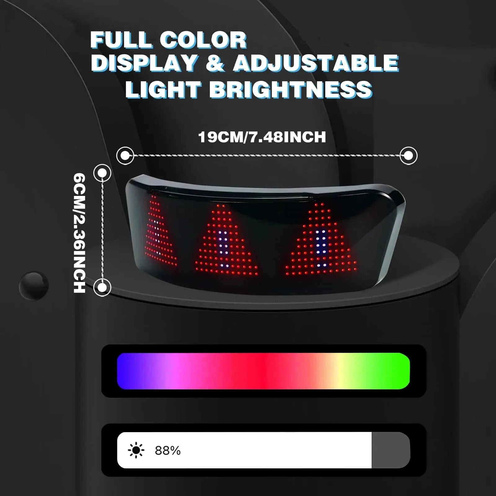 Motorcycle Helmet Programmable LED Display - Planet4Shopping