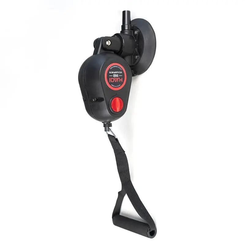 Fitness Resistance Pull Down Rope Trainer With Suction - Planet4Shopping