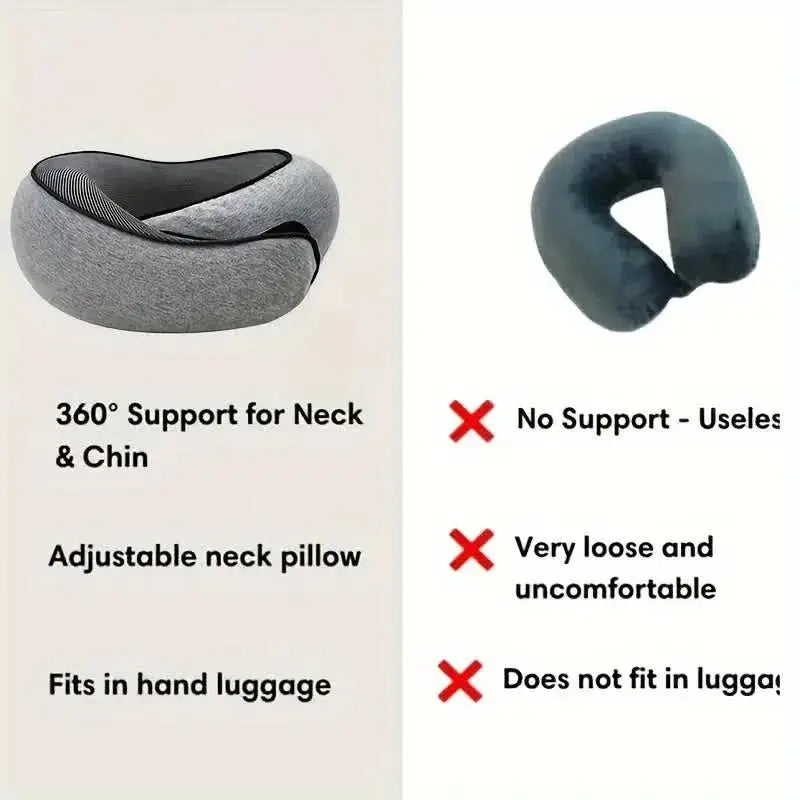 Memory Foam Neck Pillow Travel Snail Design - Planet4Shopping