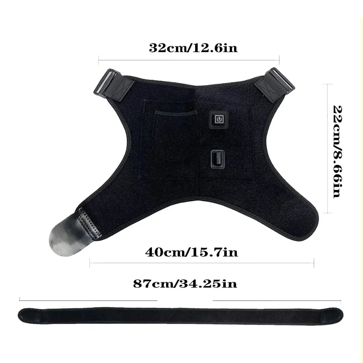 USB Heated Shoulder Brace Rotator Cuff - Planet4Shopping