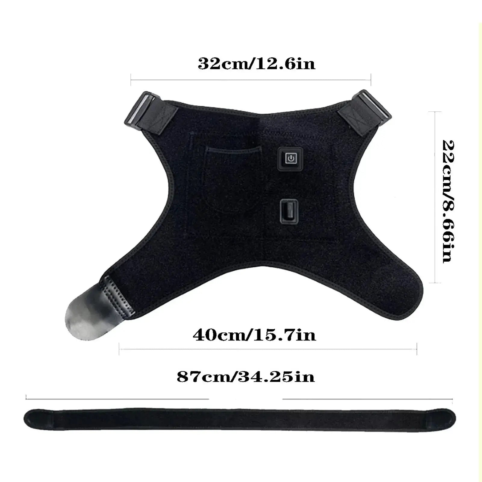 USB Heated Shoulder Brace Rotator Cuff - Planet4Shopping