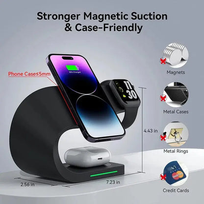 Magnetic Wireless Charger Stand 15W - Planet4Shopping
