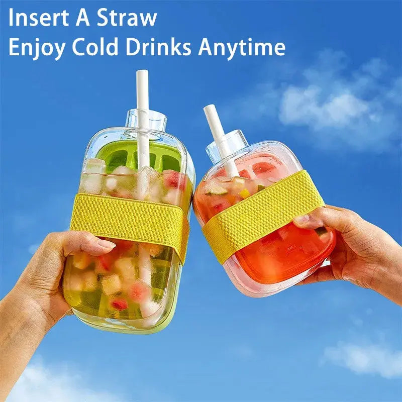 Ice Cube Tray With Straw - Planet4Shopping