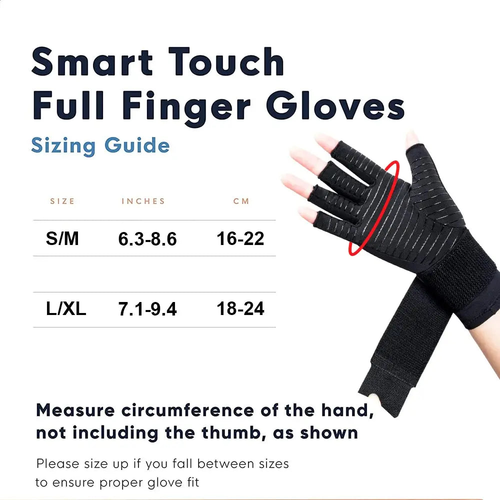 1 Pair Copper Arthritis Compression Gloves - Planet4Shopping