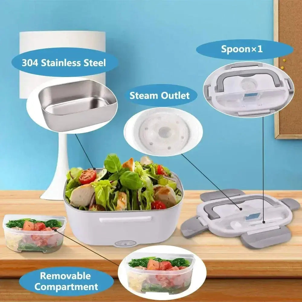 2-In-1 Electric Heating Lunch Box - Planet4Shopping