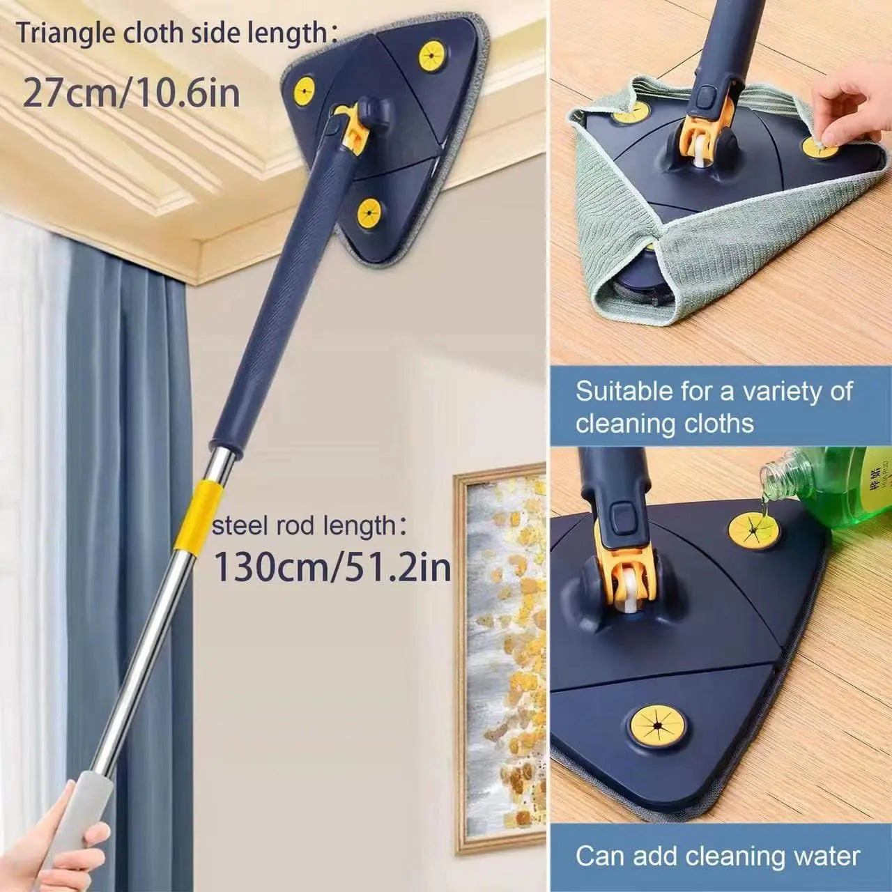 Self-Squeeze Triangular Mop - Planet4Shopping