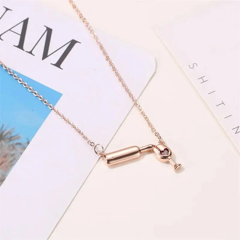 Wine Bottle Necklace - Planet4Shopping