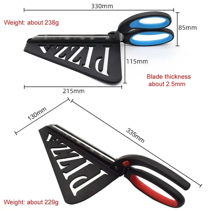 Pizza Scissors With Server Tray - Planet4Shopping