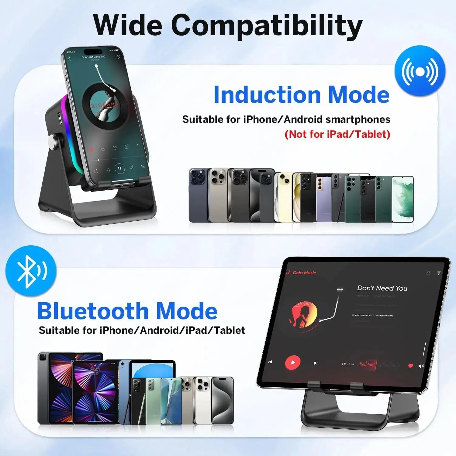 5-in-1 Wireless Induction Speaker Bluetooth - Planet4Shopping