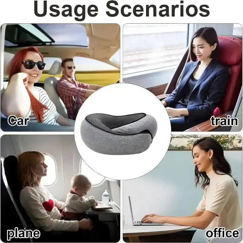 Memory Foam Neck Pillow Travel Snail Design - Planet4Shopping