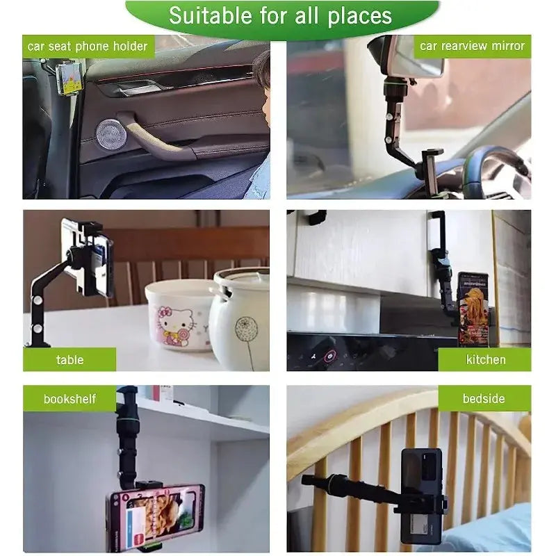 Multifunctional Rearview Mirror Phone Holder - Planet4Shopping