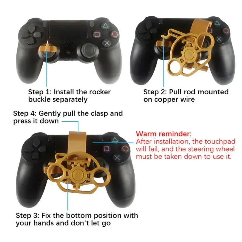 Mini Steering Wheel Game Controller Attachment - Planet4Shopping