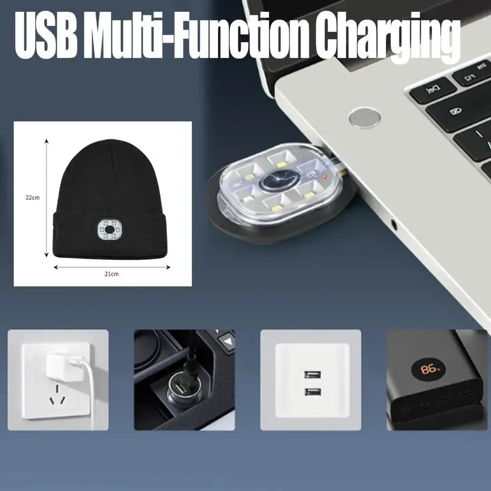 3-in-1 Function Bluetooth Beanie with Light - Planet4Shopping