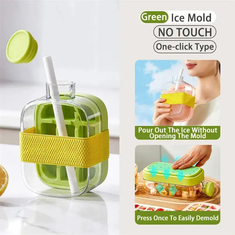 Ice Cube Tray With Straw - Planet4Shopping