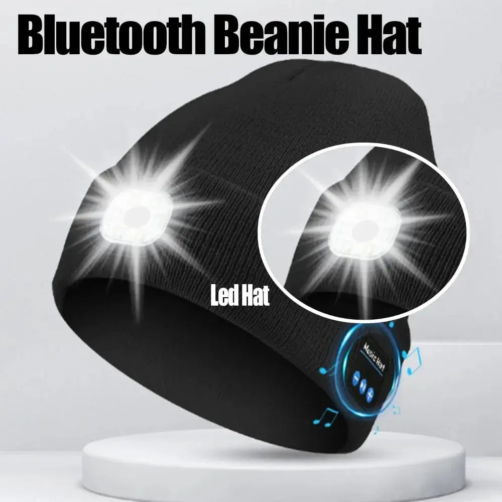 3-in-1 Function Bluetooth Beanie with Light - Planet4Shopping