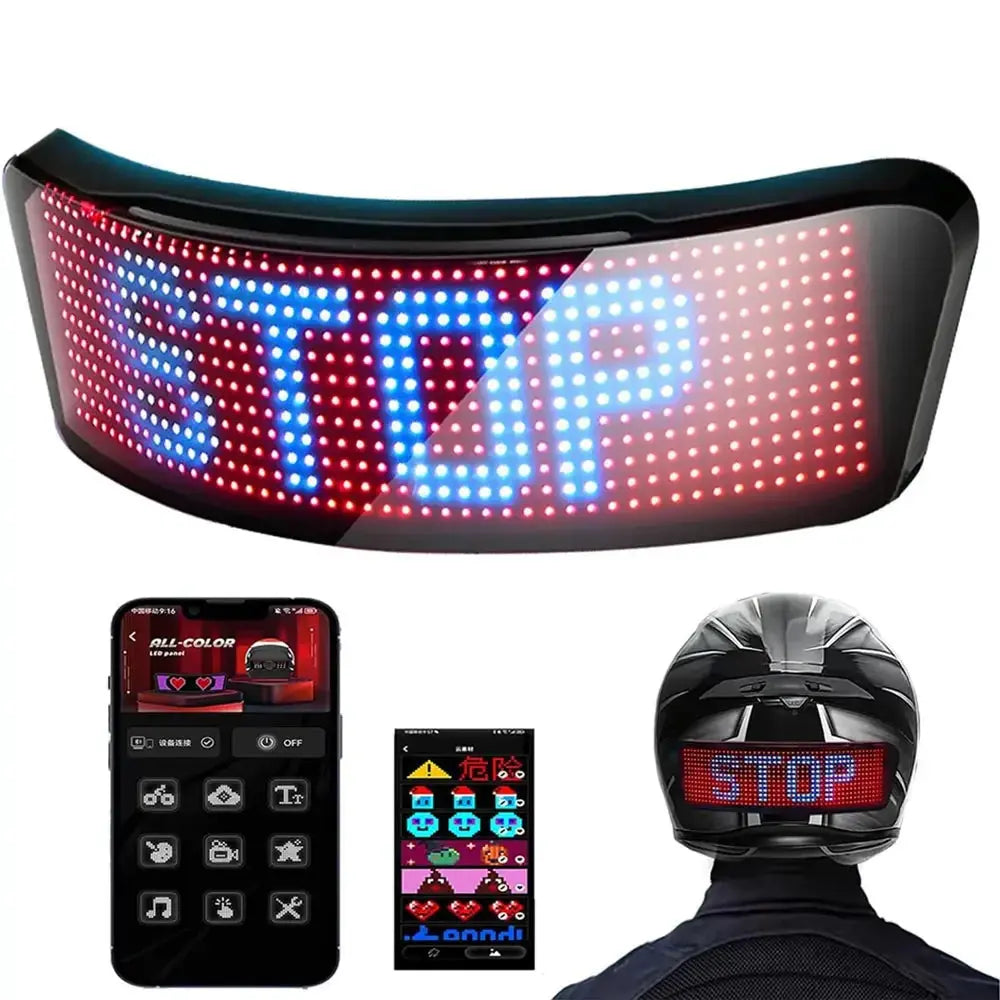 Motorcycle Helmet Programmable LED Display - Planet4Shopping