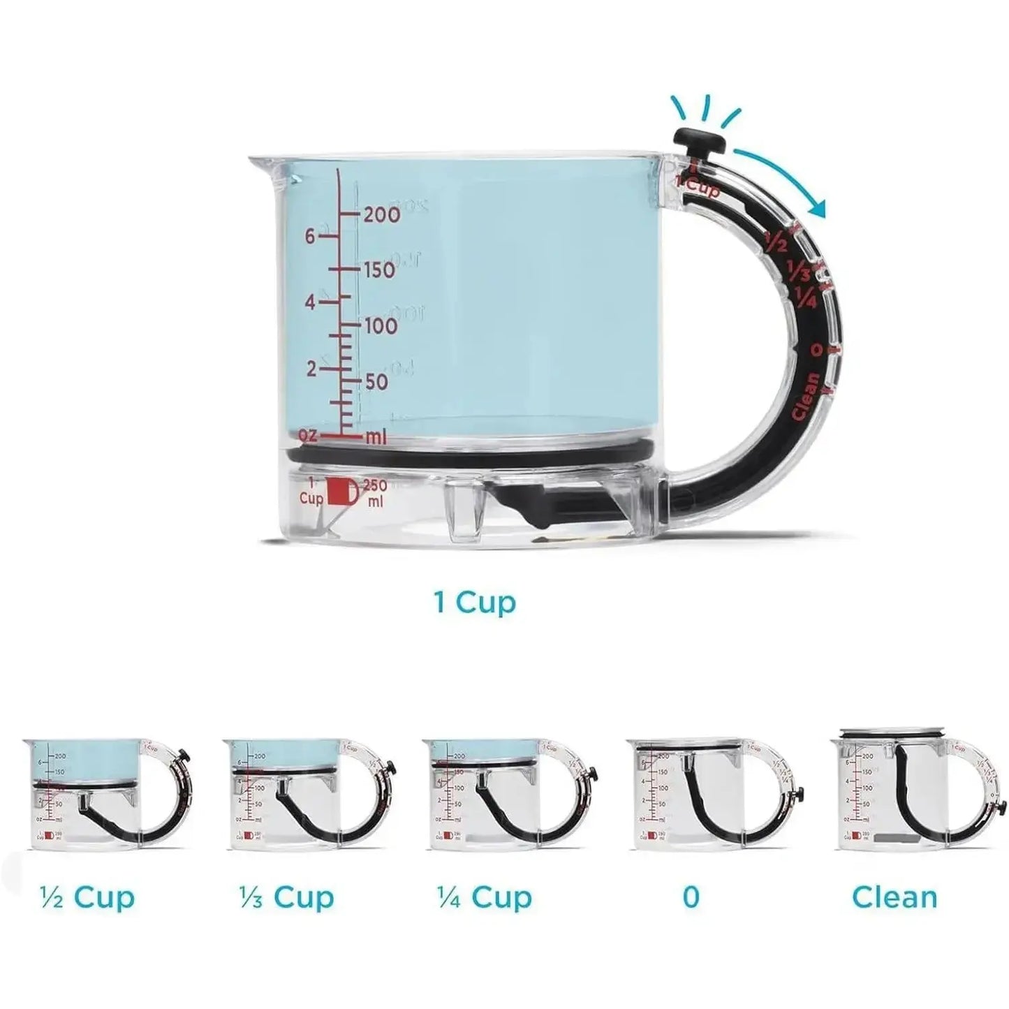 4-in-1 Adjustable Measuring Cup - Planet4Shopping