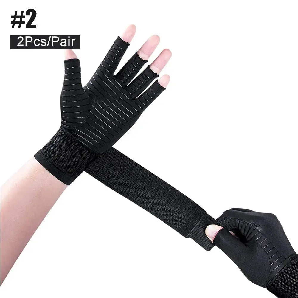 1 Pair Copper Arthritis Compression Gloves - Planet4Shopping