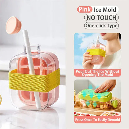 Ice Cube Tray With Straw - Planet4Shopping