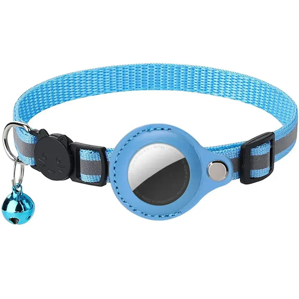 Reflective Cat Collar with Apple AirTag Holder - Planet4Shopping