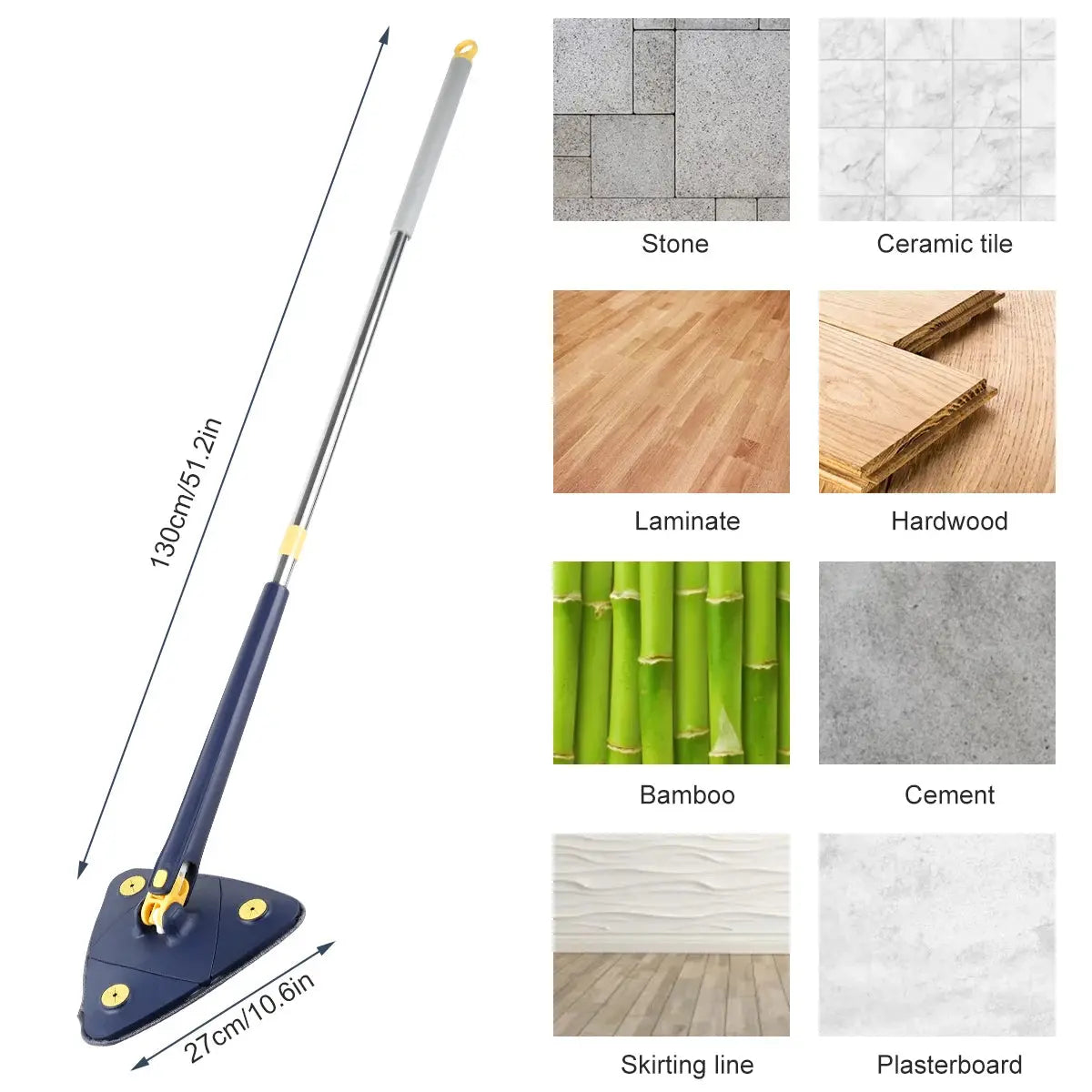 Self-Squeeze Triangular Mop - Planet4Shopping