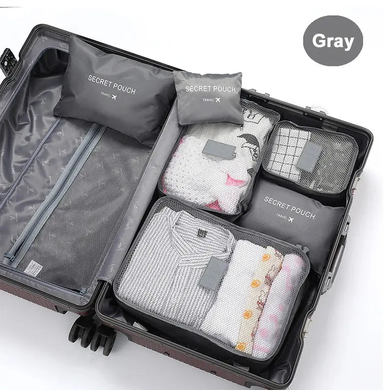 6 Pcs Travel Clothes Storage Bags - Planet4Shopping