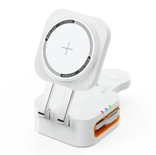 Magnetic 3 in 1 Wireless Charger Station With Extension Cords - Planet4Shopping