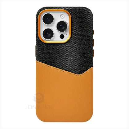 Magnetic Leather Card Holder Case for iPhone - Planet4Shopping