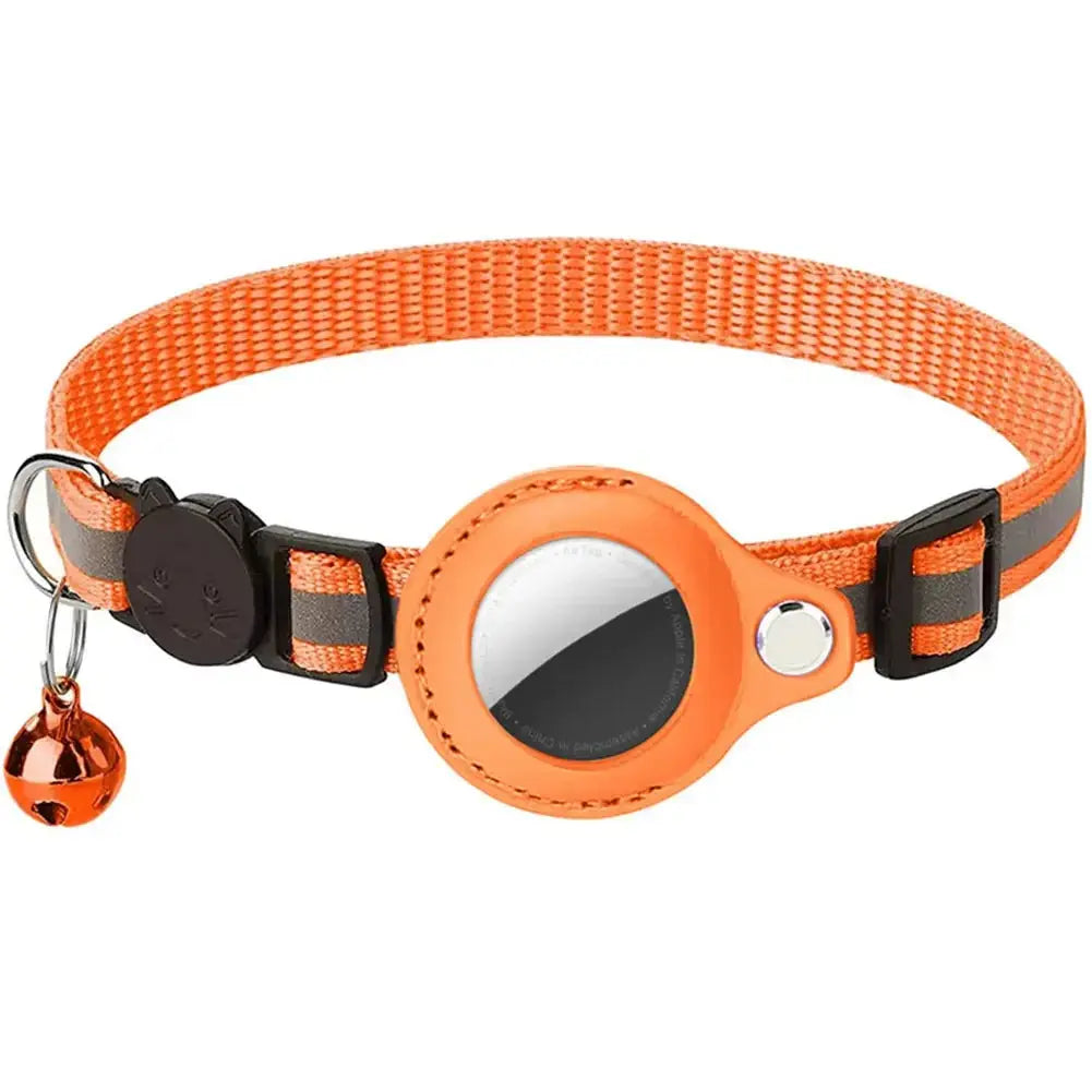 Reflective Cat Collar with Apple AirTag Holder - Planet4Shopping
