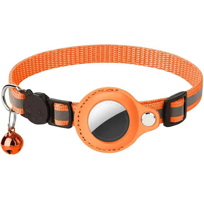 Reflective Cat Collar with Apple AirTag Holder - Planet4Shopping