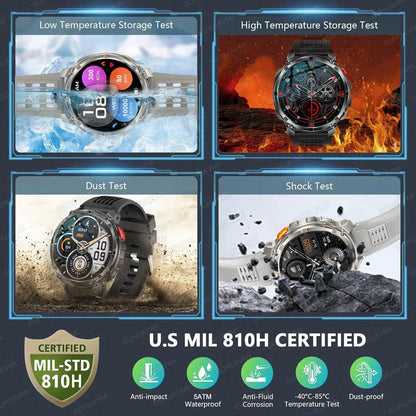 2026 New T-Rex3 Ultra 1100Mah Military Smart Watch Men 1.7" - Planet4Shopping