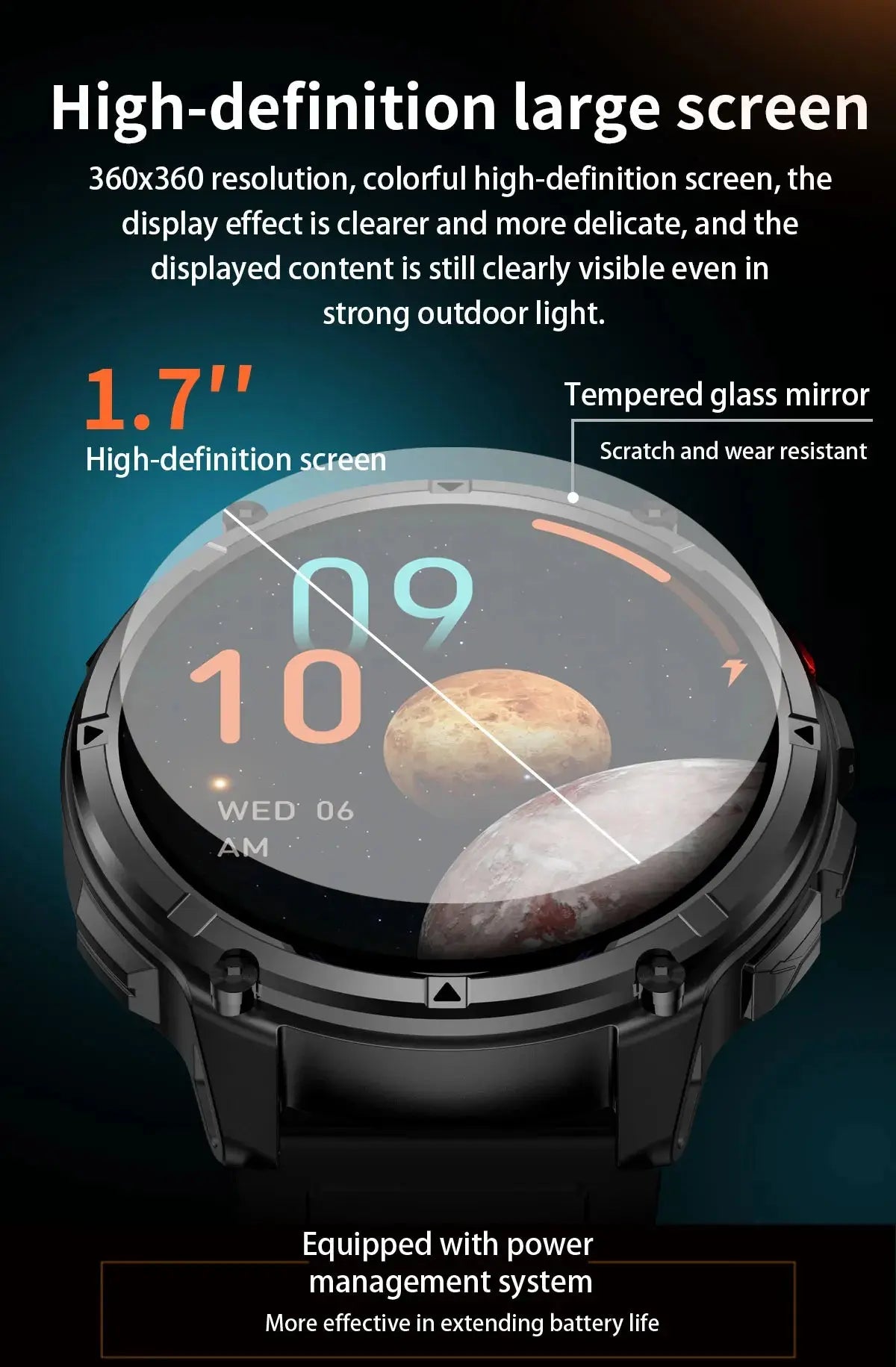 2026 New T-Rex3 Ultra 1100Mah Military Smart Watch Men 1.7" - Planet4Shopping