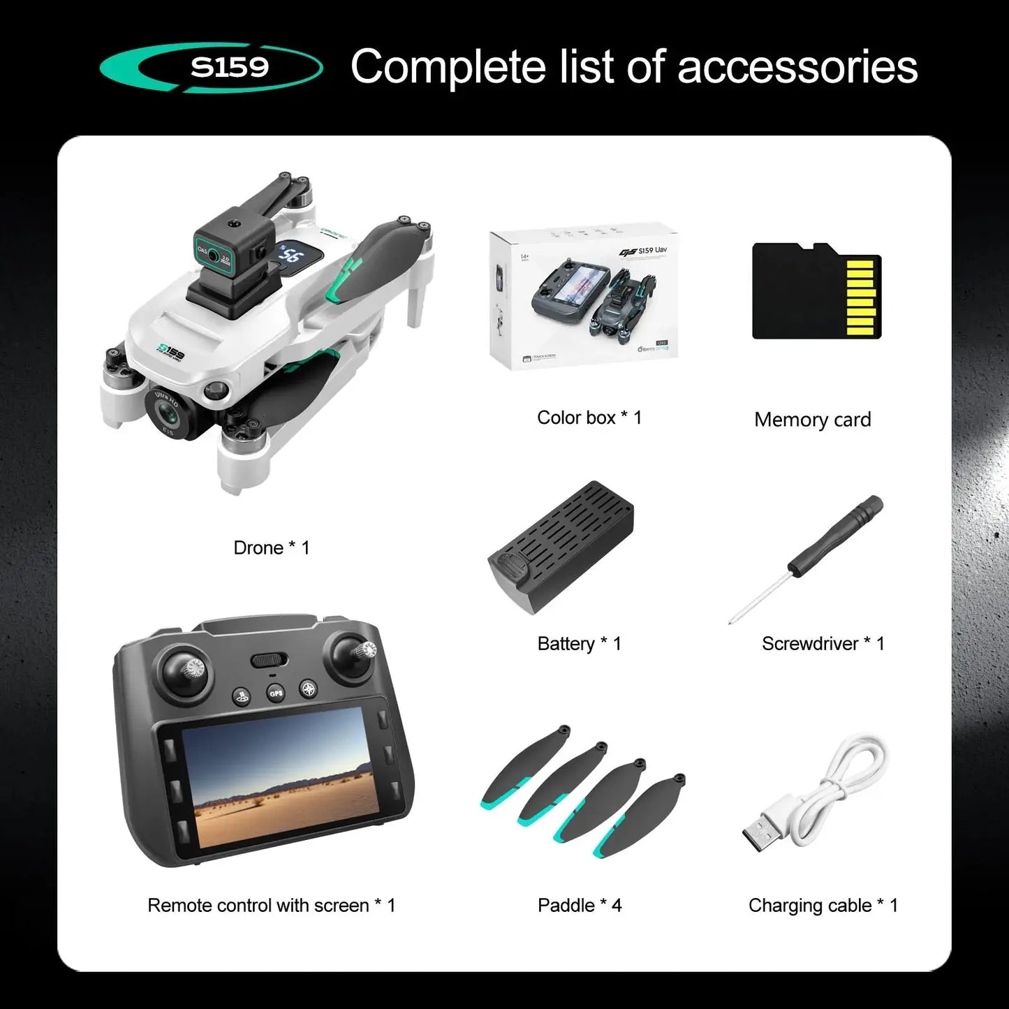 S159 GPS Rc Drone 5G Professional 8K HD - Planet4Shopping