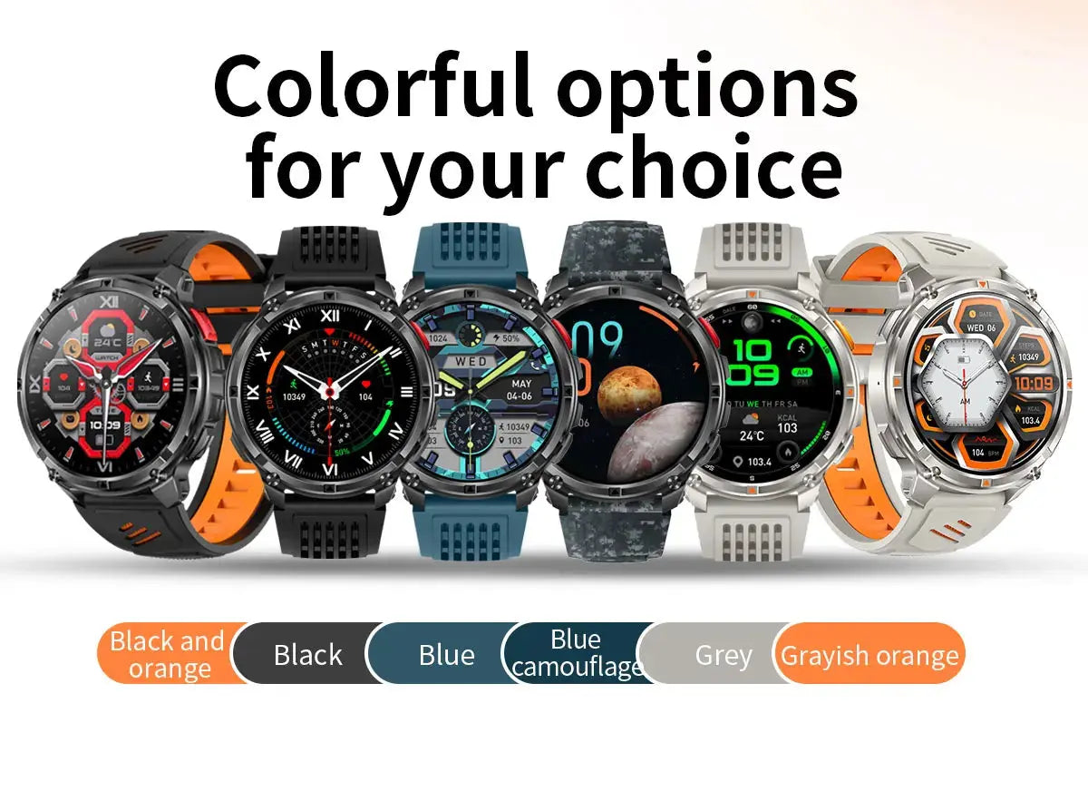 2026 New T-Rex3 Ultra 1100Mah Military Smart Watch Men 1.7" - Planet4Shopping